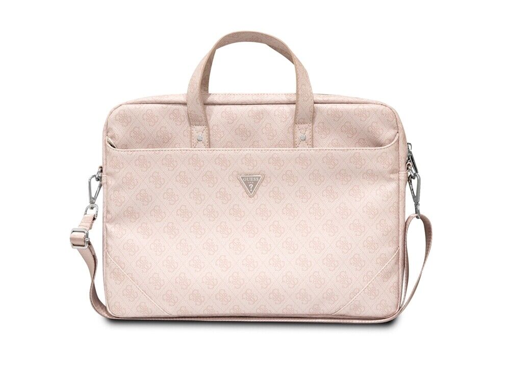 Guess, Borsa porta PC per computer portatile 16'' Hot Stamp, Rosa
