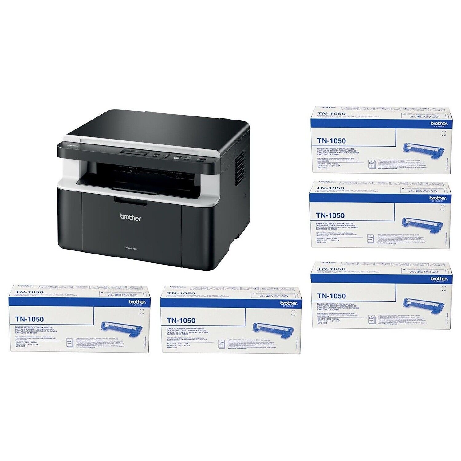 Stampante Brother Multifunzione laser DCP1612WV   3 in 1 monocromatica con 5 to
