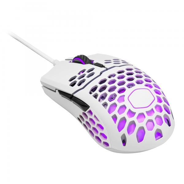 Cooler Master MasterMouse MM711 Light Mouse, RGB, 16.000 DPI, 60gr - Bianco