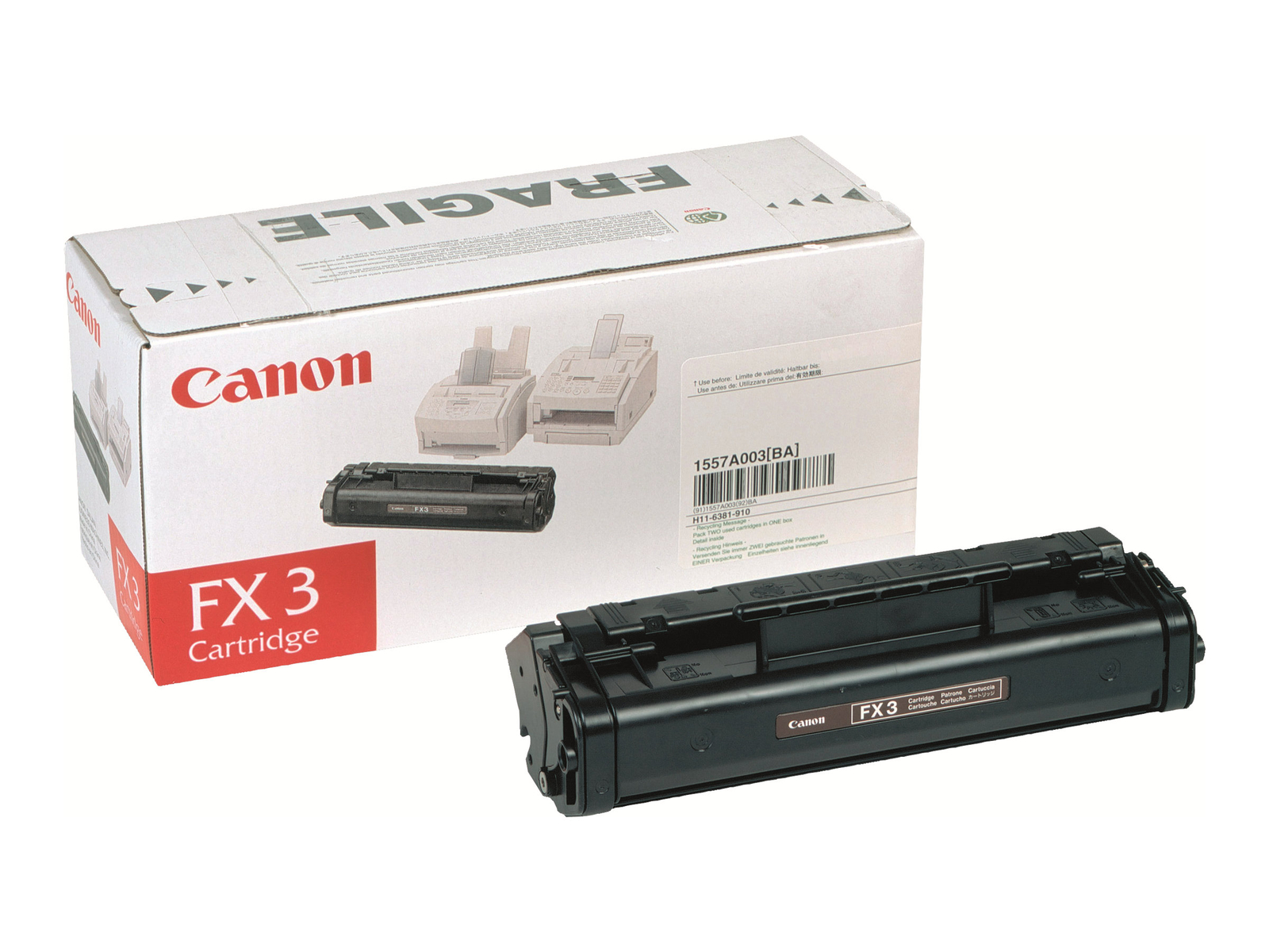 Canon FX-3 2700 pagine Nero 1 pz Unità toner 1557A003