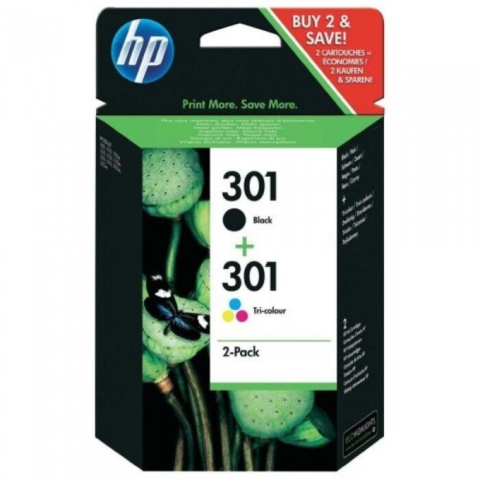 HP N9J72AE MULTIPACK- HP 301 NERO E COLORE ORIGINALI