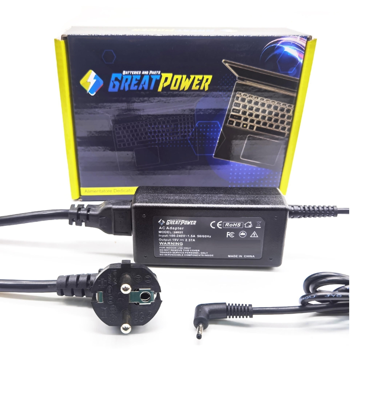 Alimentatore caricabatteria per Asus X553M X553MA
