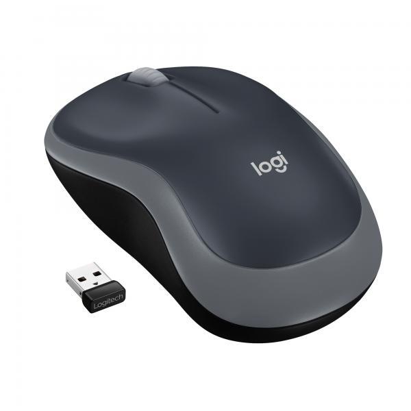 Logitech - Input Devices WIRELESS MOUSE M185 SWIFT GREY USB CORDLESS
