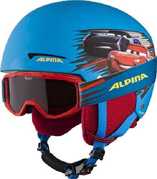 Alpina ZUPO Disney Set, Casco da Sci Boys, Cars, 51-55