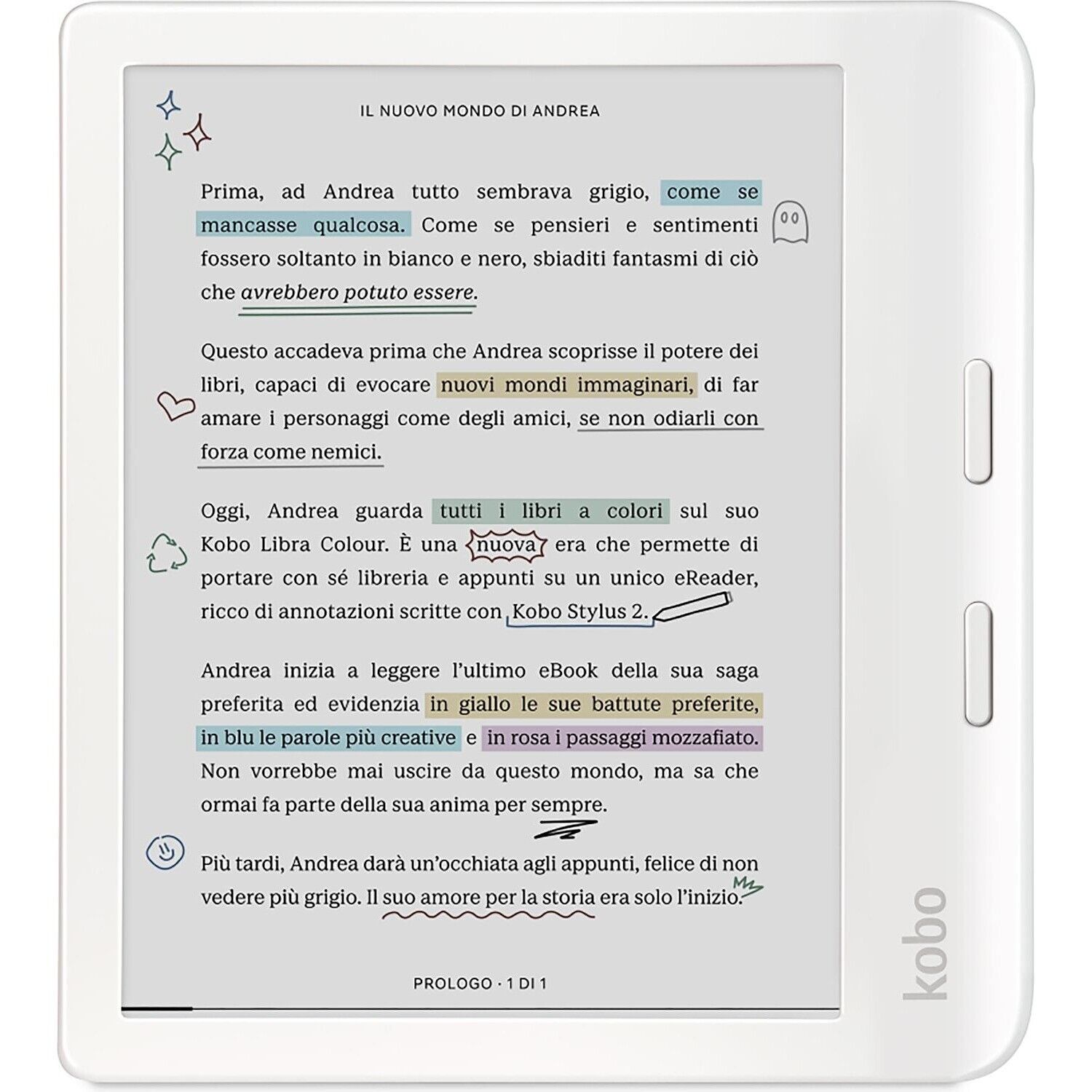 eReader Kobo Libra colore bianco