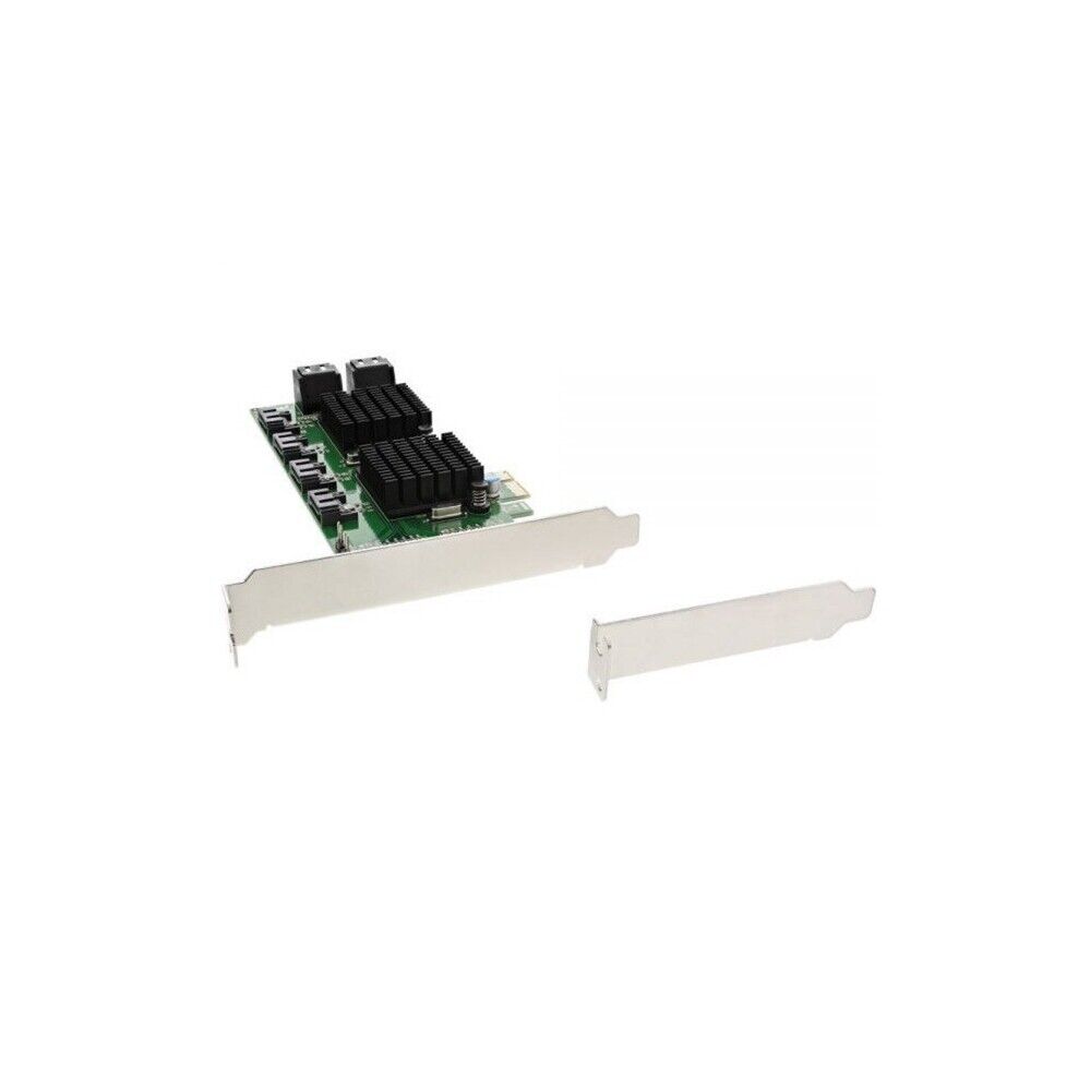 InLine Controller SATA, 8x SATA 6Gb/s, Scheda PCIe 2.0 (PCI-Express). Staffa Low