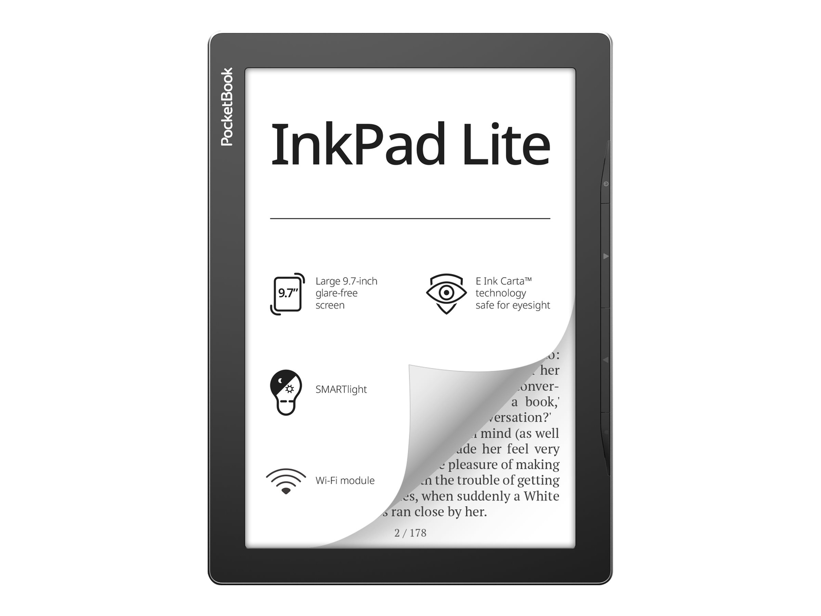 Pocketbook InkPad Lite 9,7" 24,6 cm (9.7") E Ink Carta 825 x PB970-M-WW