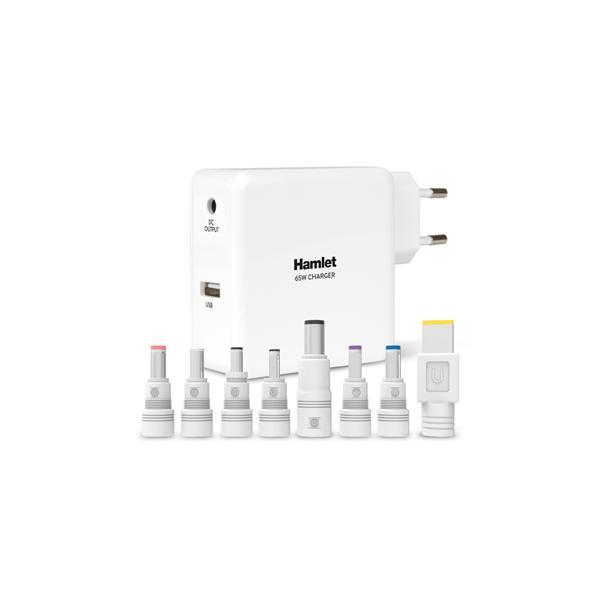 Hamlet - Power Supplies ALIMENTATORE NB 65W + USB 2.1A 8 CONNETTORI