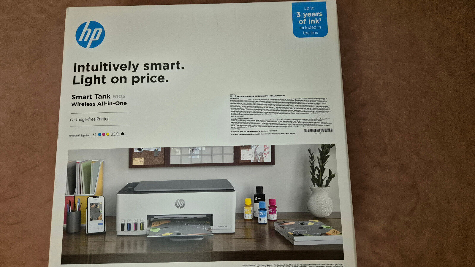 HP MULTIF. INK A4 COLORE, SMART TANK 5105, 12PPM, USB/WIFI, 3 IN 1, 3 ANNI GAR R