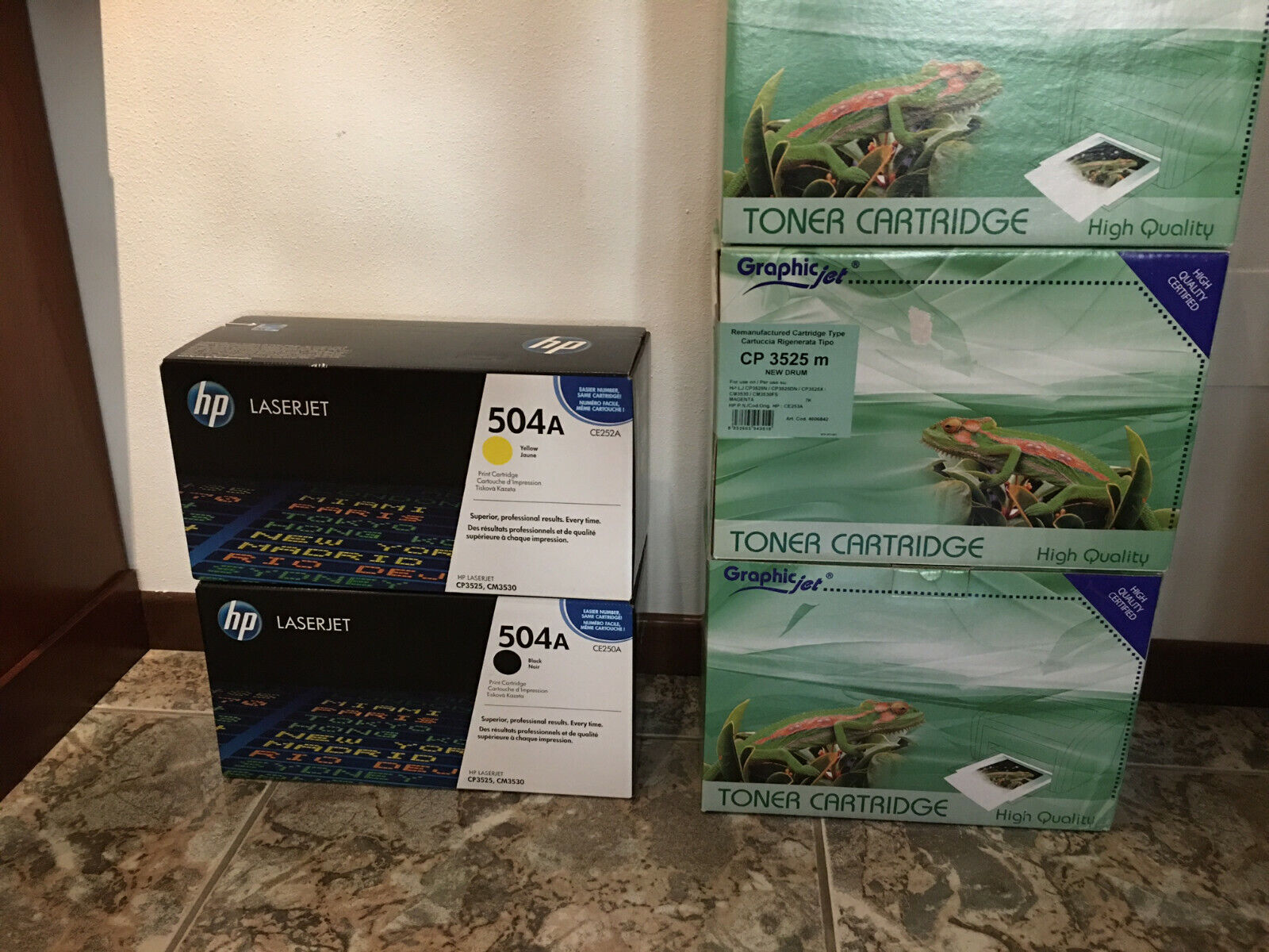 Set toner per stampante laser CE252A CE250A