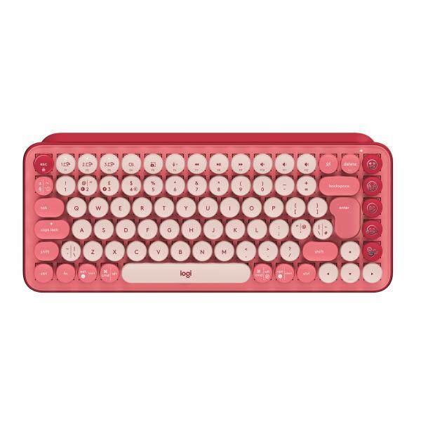 Logitech Pop Keys Wireless Mechanical Keyboard With Emoji Keys Tastiera Universa