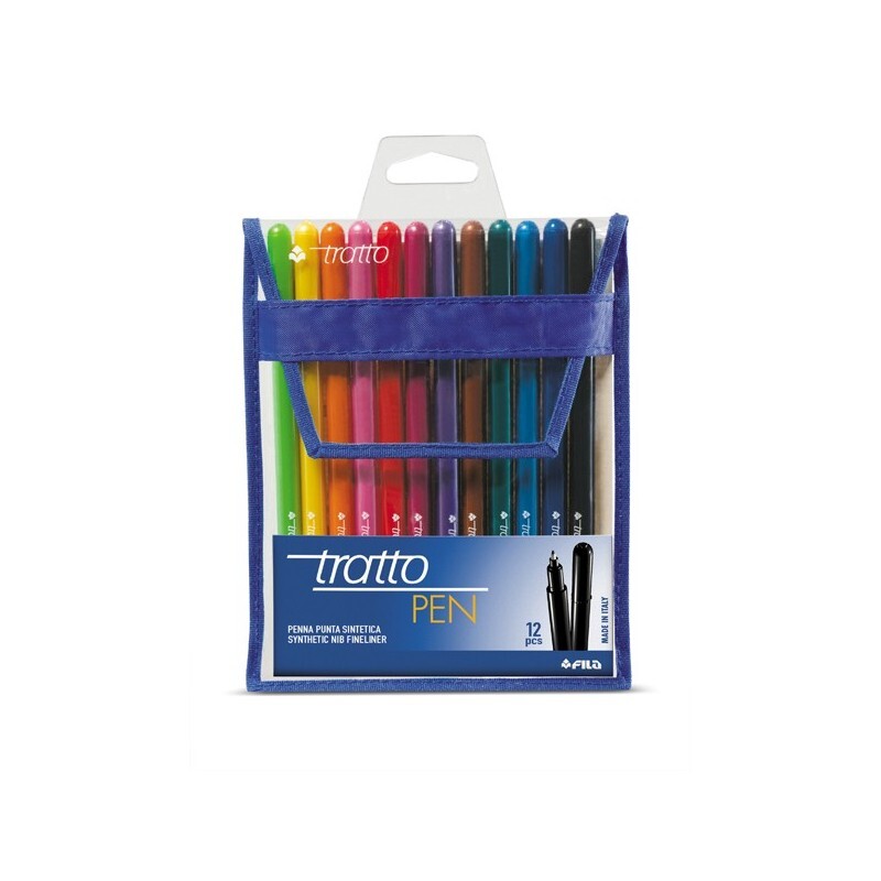 Busta 12 Pennarello TRATTO Pen New Metal. Pennarello punta sintetica