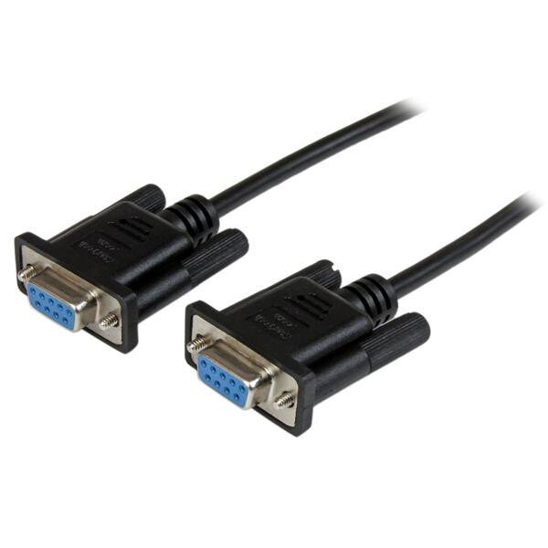 Startech - Cables CAVO SERIALE RS232 / DB9 NULL MODEM DA 1M - NERO F/F
