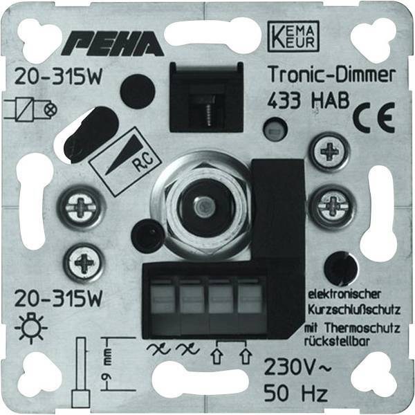 PEHA by Honeywell D 433 HAB O.A.  1 pezzo Frutto Dimmer PEHA Alluminio