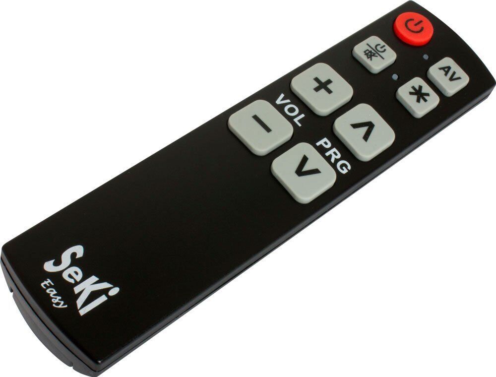 SeKi Easy - Telecomando con tasti grandi, colore: Nero (n4P)