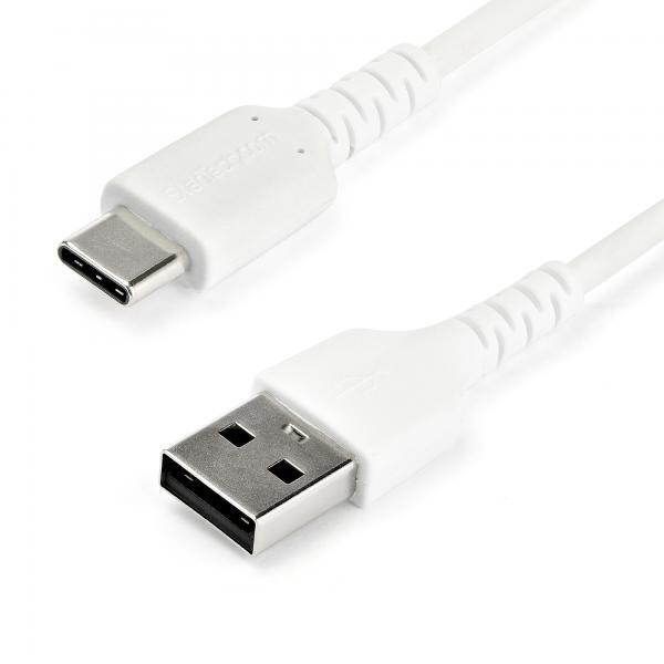Startech - Cables 2M DURABLE USB 2.0 TO USB C CABLE WHITE ARAMID FIBER