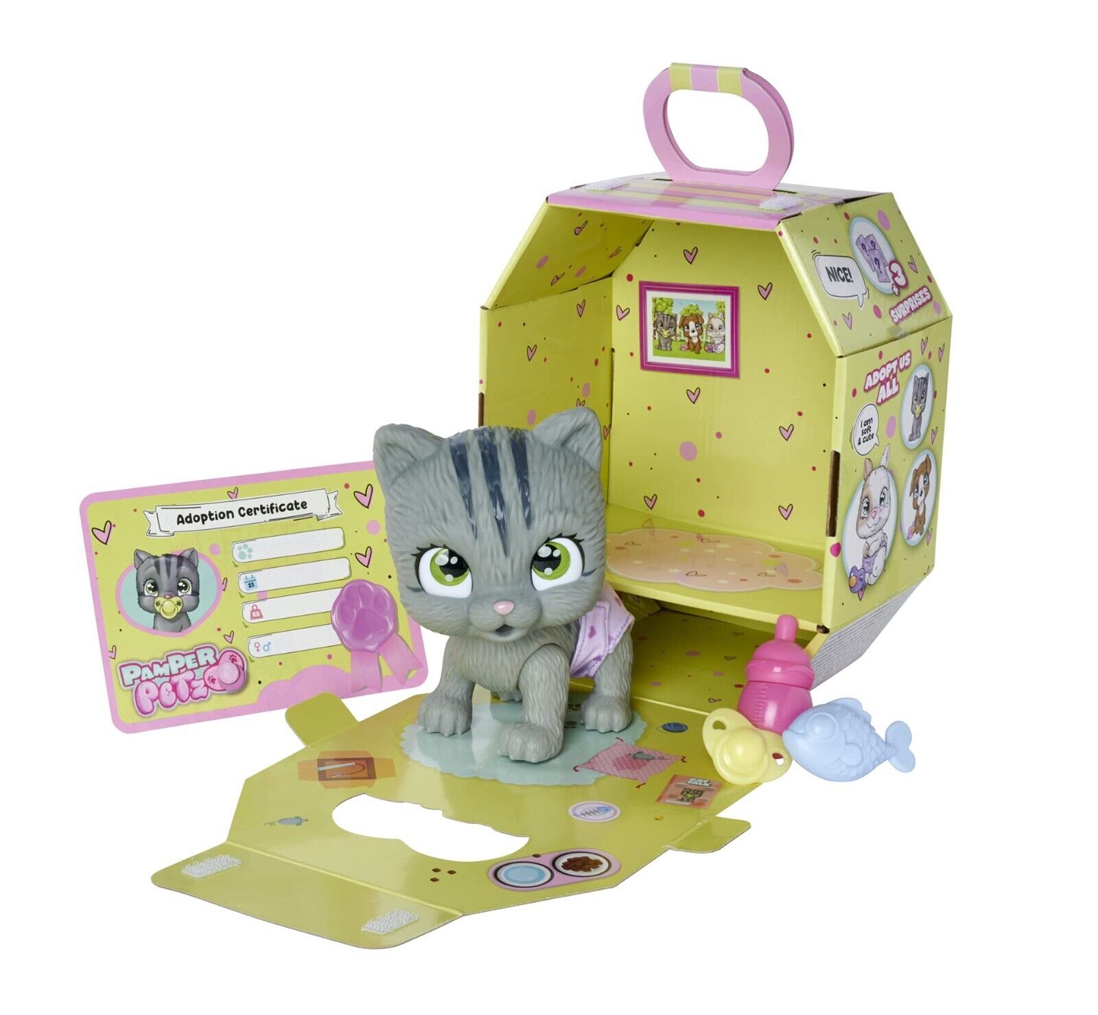 Simba - Pamper Petz Gattino, 105953051, 3 anni, funzione beve e bagna, con panno