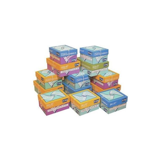 Form 61030128 Carta a Modulo Continuo 1000 Pezzi 240mmx11 55gr 2 Copie Bianco