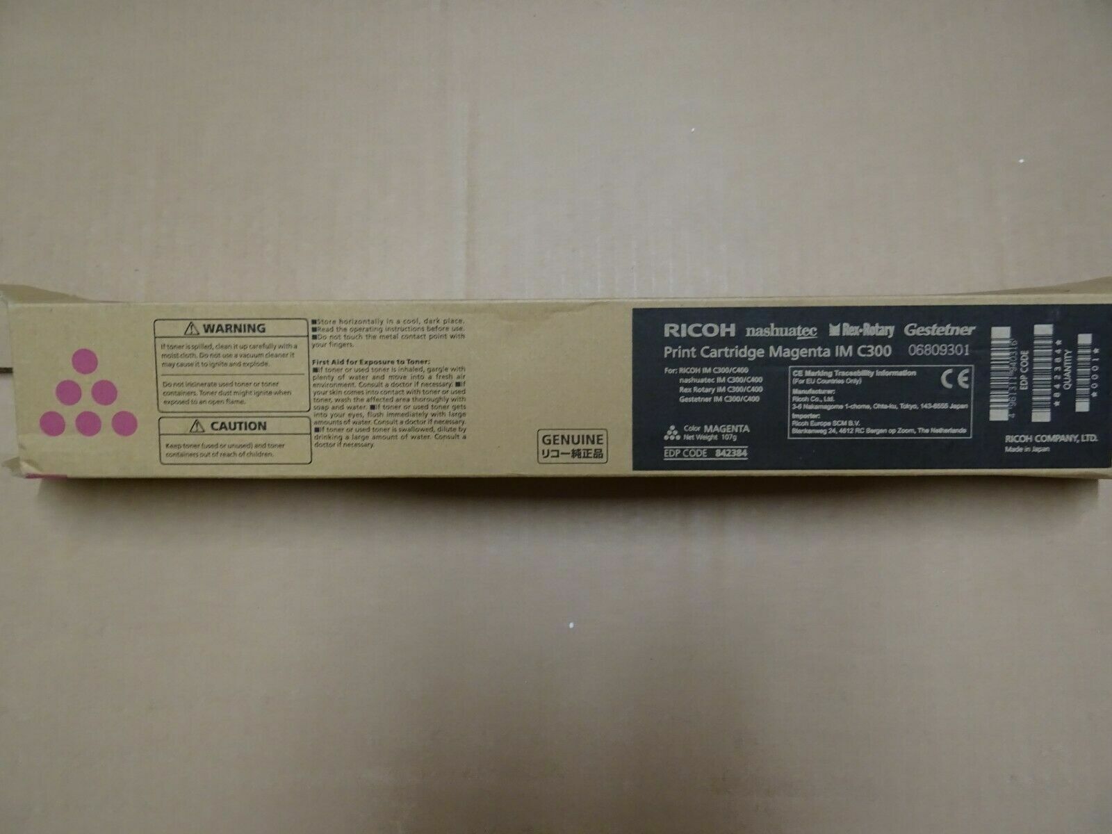 TONER ORIGINALE RICOH  MAGENTA IMC300 842384 DA 6.000 PAGINE