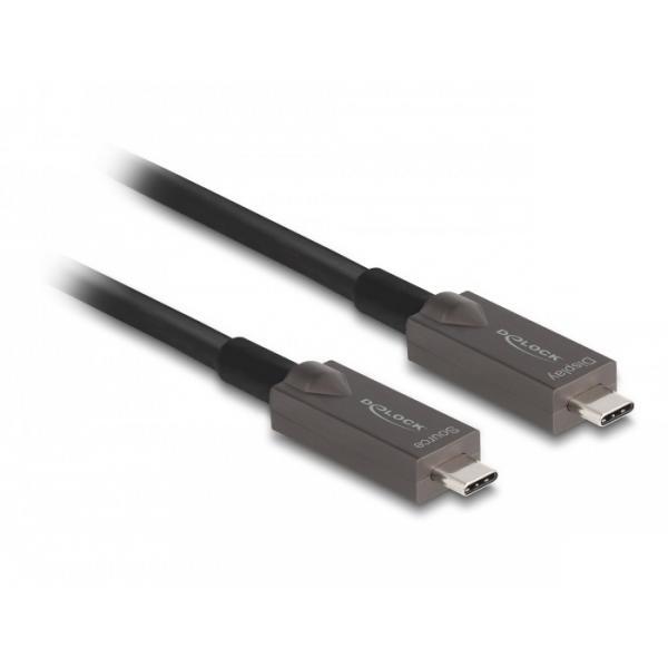 DeLOCK 84150 cavo e adattatore video 10 m USB tipo-C Nero