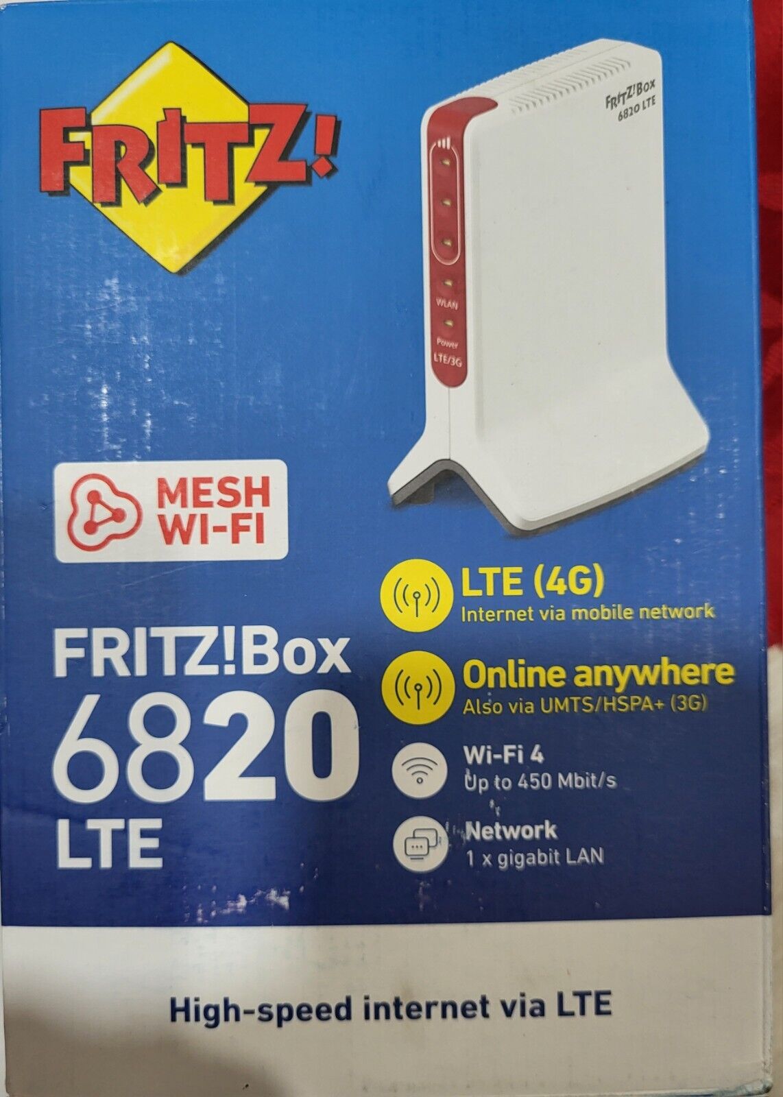 AVM 20002907 FRITZ BOX 6820 LTE ROUTER WIFI 2.4GHZ 1LAN GIGABIT