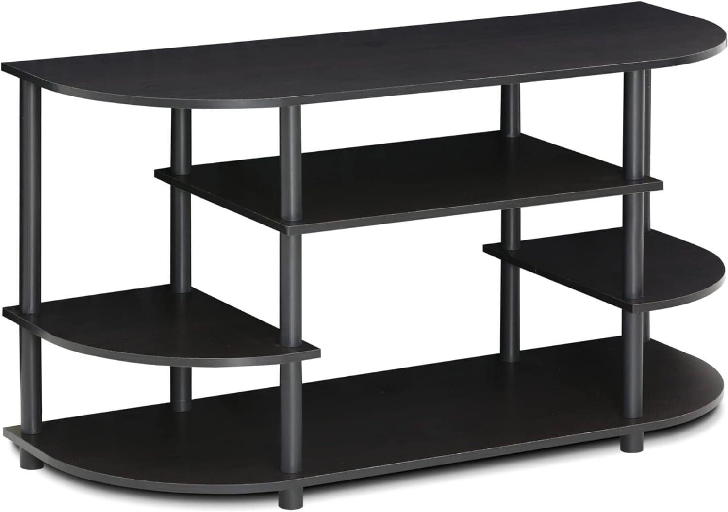Furinno Jaya Mobile Porta TV, Nero (Espresso/Black)