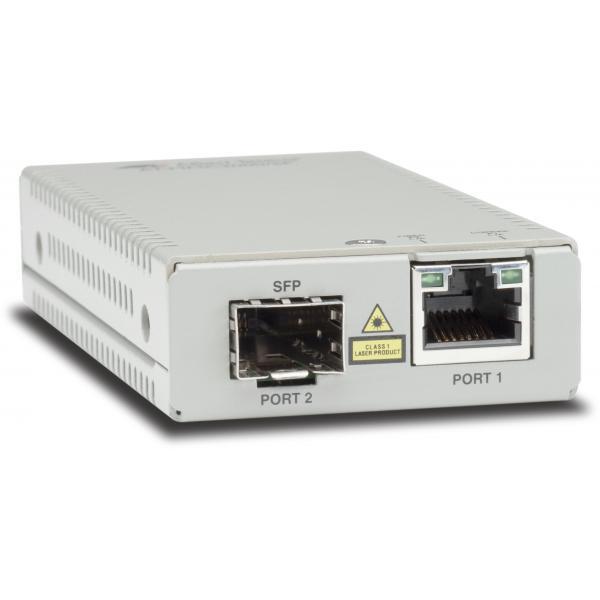 Allied Telesis - Volume MINI MEDIA CONVERTER 10/100/1000T TO SFP MULTI-REGION
