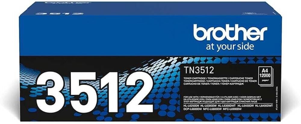BROTHER toner ORIGINALE TN-3512  Nero 12.000pag TN3512 per DCP-L6600, MFC-L6800