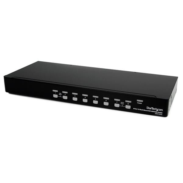 Startech - Server Management SWITCH KVM DVI USB A 8 PORTE MONTABILE A RACK 1U