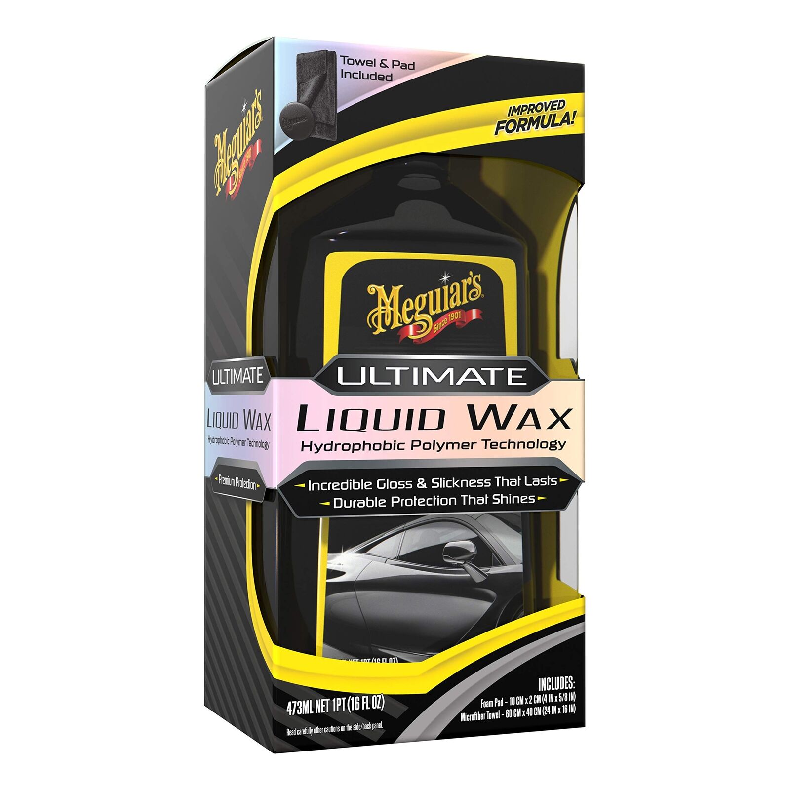 Meguiar's G210516EU Ultimate Wax liquida, 1 Flacone da 473 ml, lucentezza (l6m)