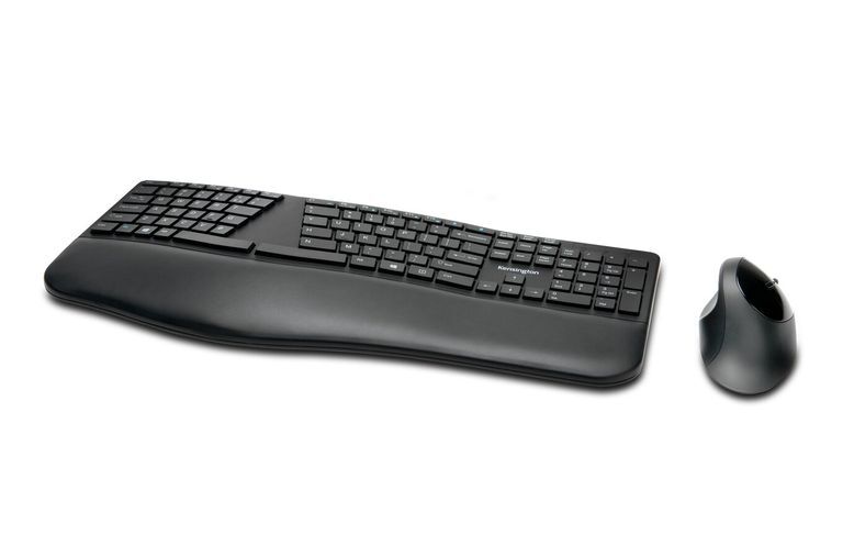 Kensington Pro Fit Ergo tastiera Mouse incluso RF senza fili + Bluetooth QWERTY