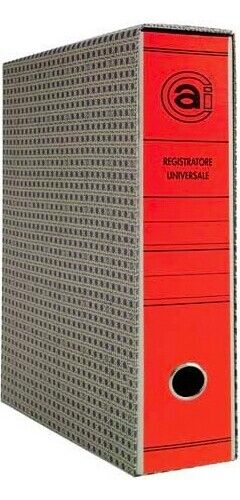 Brefiocart Confezione 12 Registratori Prot 8Cm Rosso 0201101R