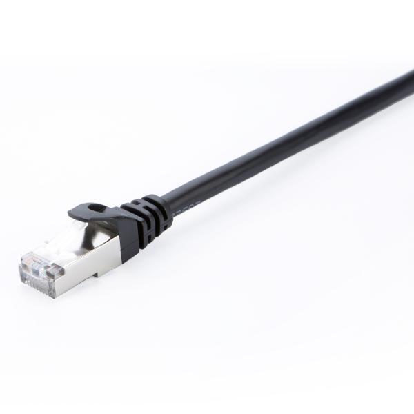 V7 - Cables CAVO DI RETE CAT6 STP 2M NERO SCHERMATO CAVO PATCH