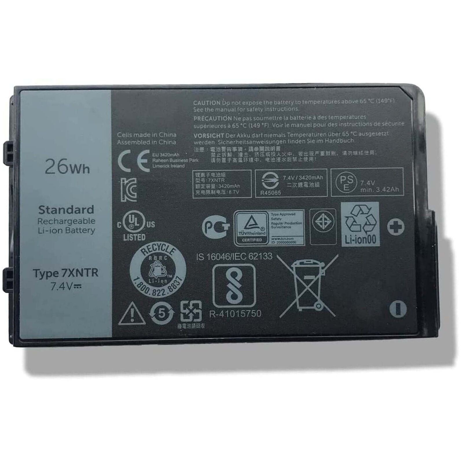 Batteria Dell Latitude Rugged Extreme 7202 7212 7220 J7htx 02jt7d 7xntr Fh8rw_