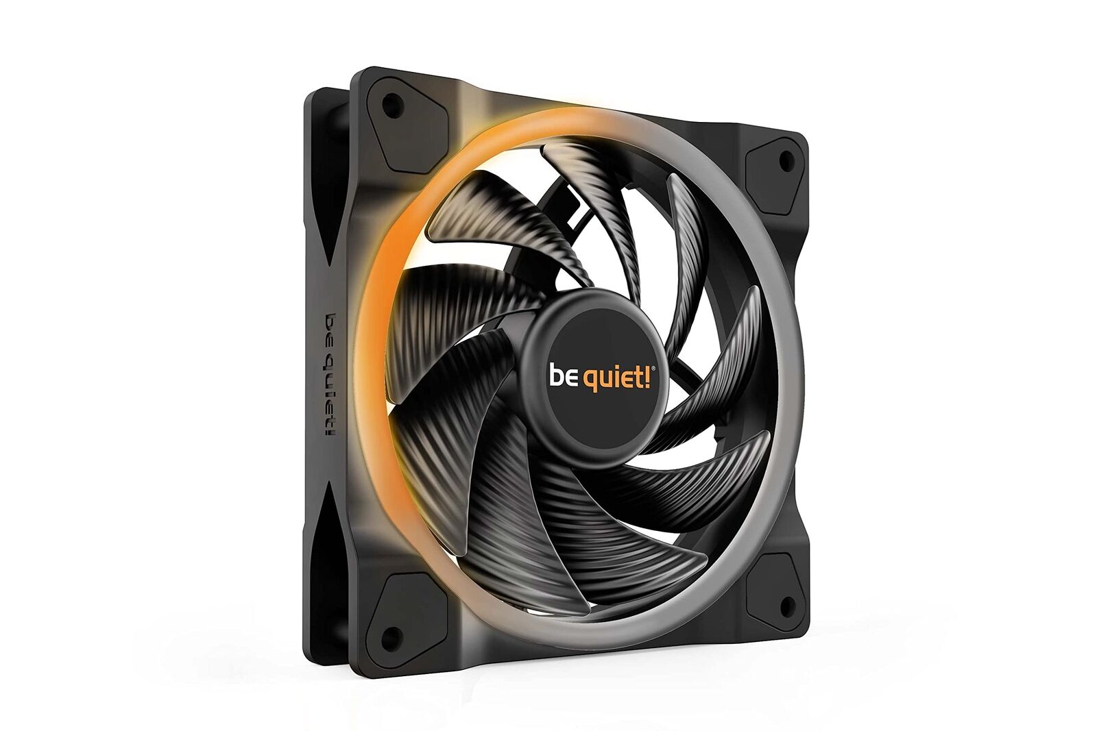 bequiet! Quiet (BL073) Light Wings 12cm PWM ARGB High Speed Case Fan, Rifle Bear