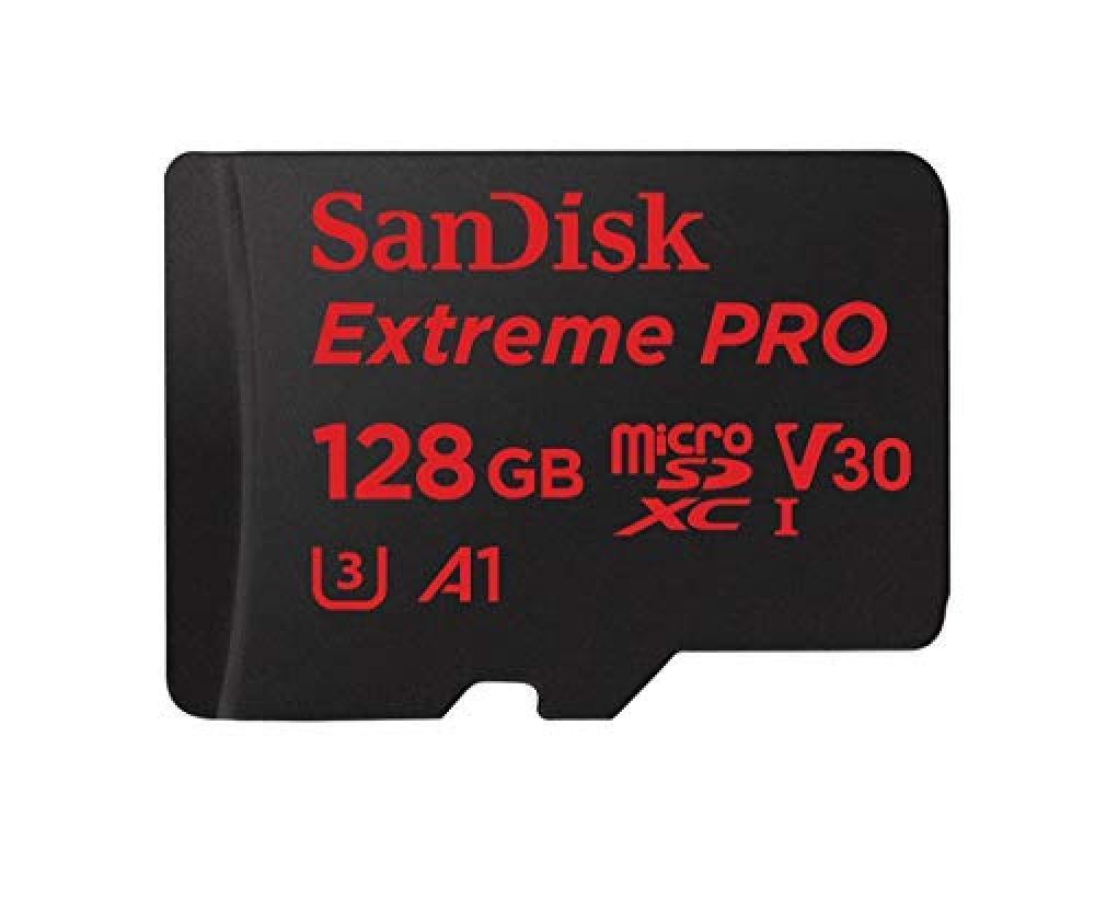 (TG. 128 GB) SanDisk Extreme PRO 128GB, microSDXC Classe 10, U3, V30, A1, veloci