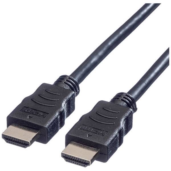 Value 11.99.5546  HDMI Cavo Spina HDMI-A, Spina HDMI-A 10.00 m Nero  Schermato C