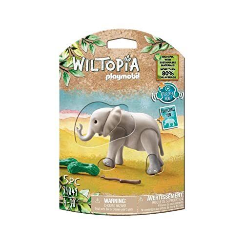 Playmobil 71049 Wiltopia Young Elephant, Animal toy,for children 4-10, (q3p)