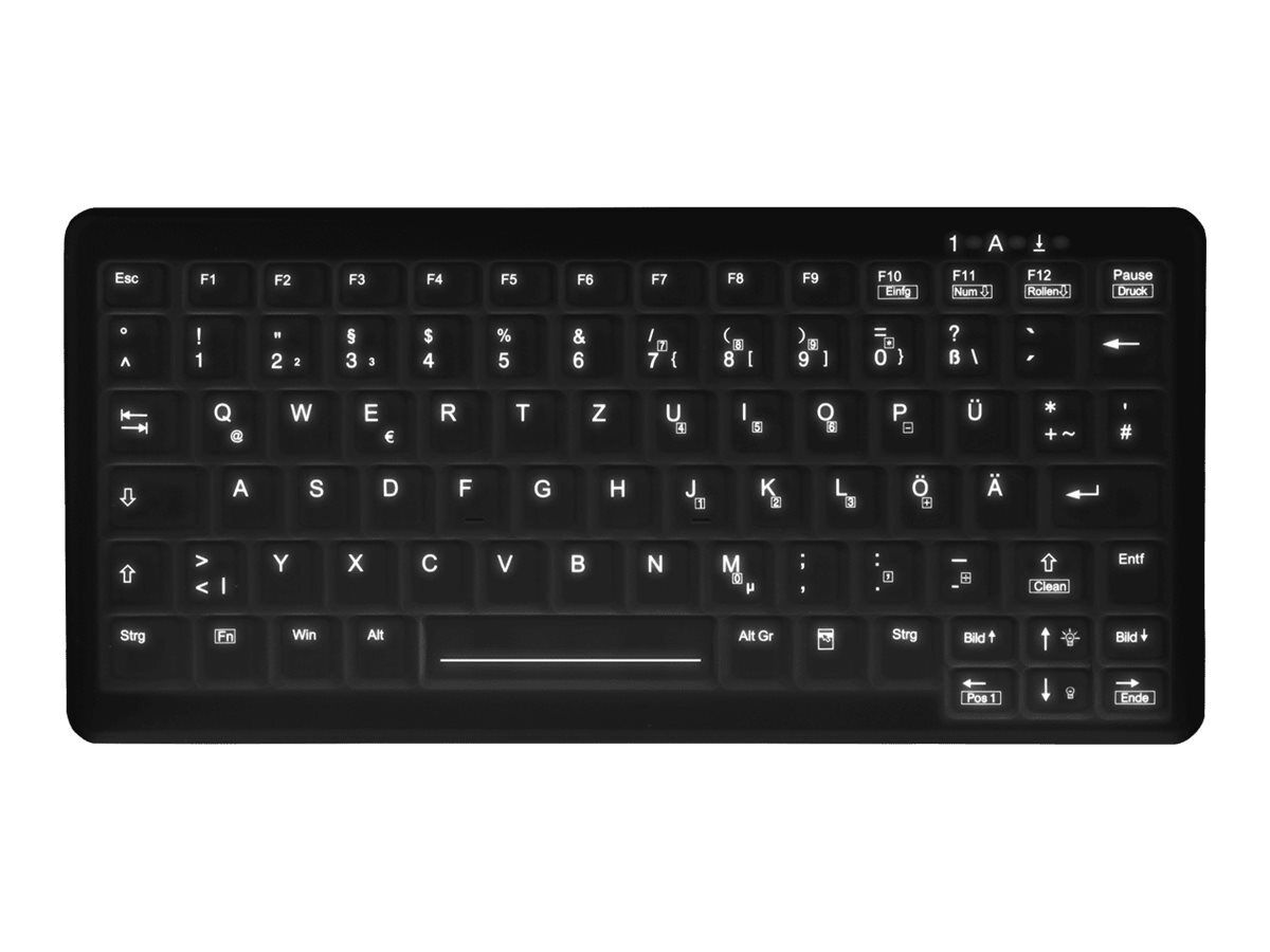Cherry Hygiene Mini Notebook Style Keyboard Sealed USB Black AK-C4110F-U1-B/GE