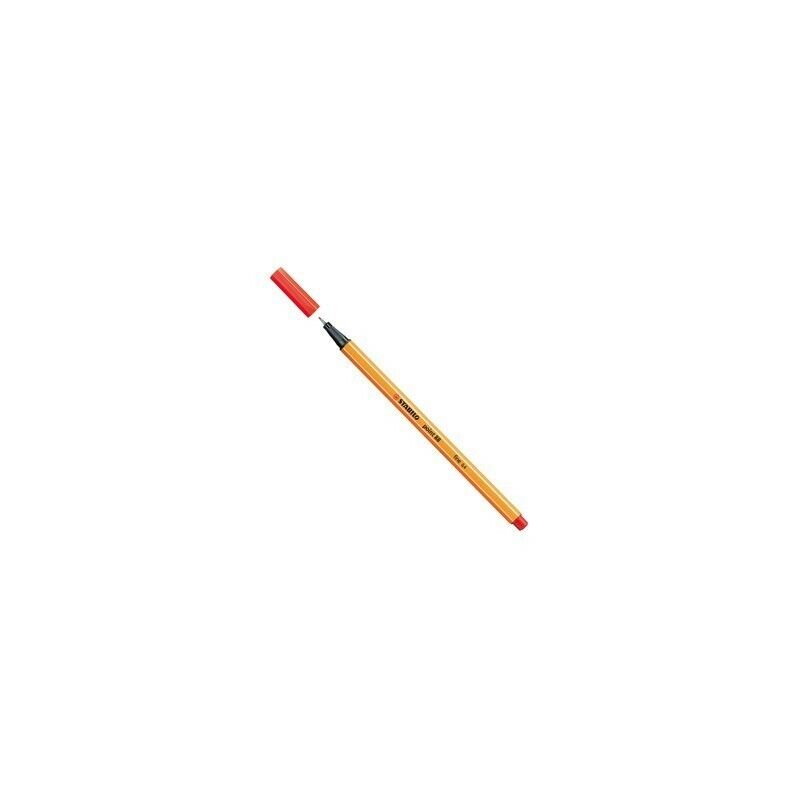 Pennarello Stabilo Point 88 48 ROSSO Chiaro (10 Pz) Fineliner punta fine