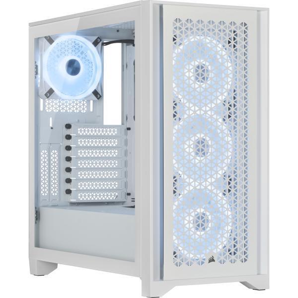 Corsair 4000D RGB Airflow Tempered Glass - Bianco con Finestra