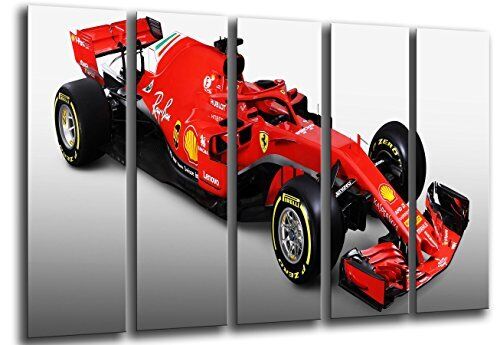 Quadro Su Legno, Auto Formula 1, Ferrari F1 SF71-H, Ferrari F1 2018, (t4l)