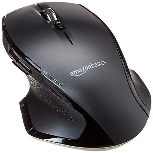 Amazon Basics   Mouse wireless ergonomico full size con scrolling rapido
