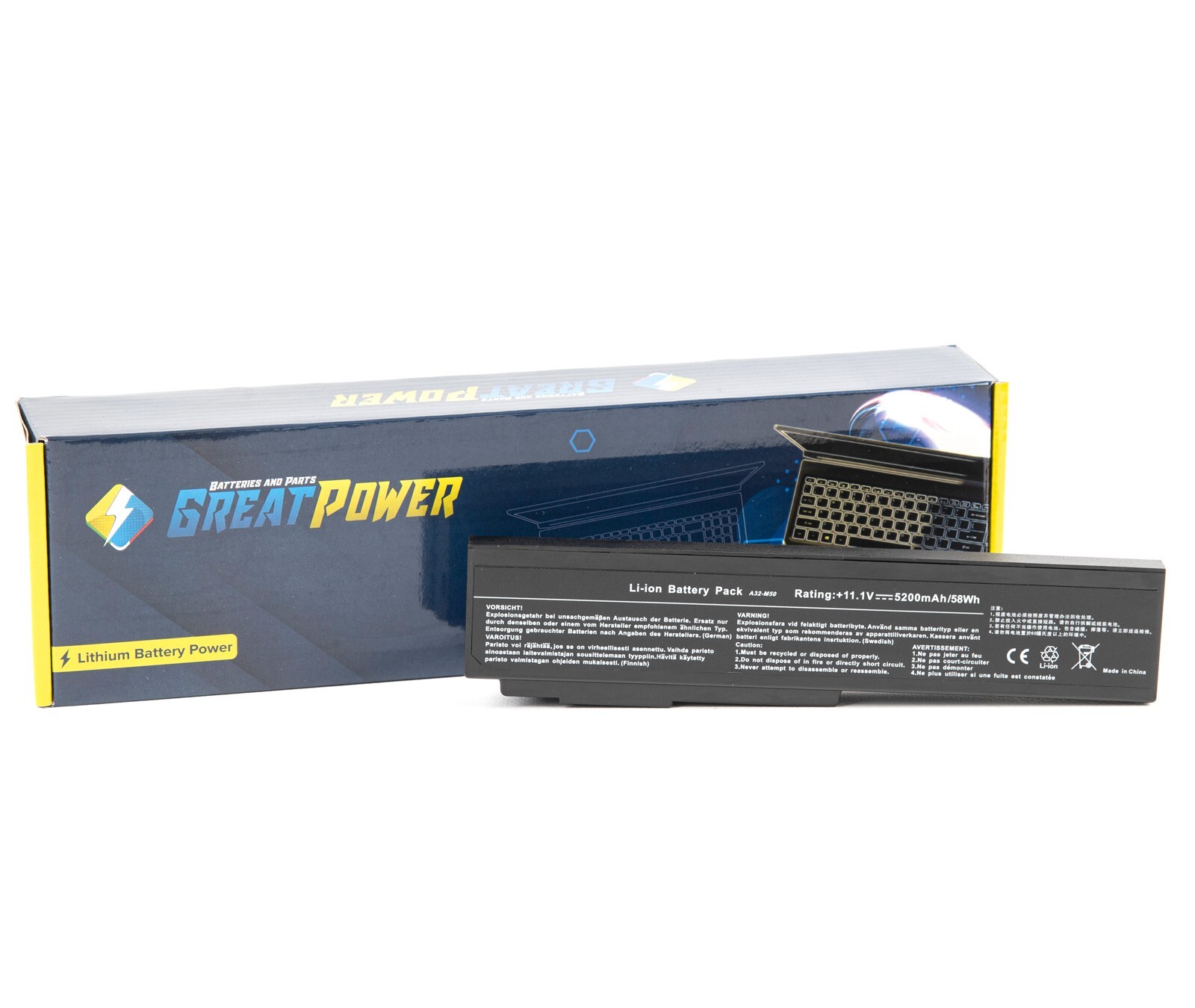 Batteria 5200mAh per Asus A32-M50 A33-M50 A32-N61 A32-X64