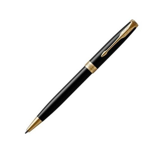 Penna a sfera Parker Sonnet punta M inchiostro nero Parker Black GT 1931497