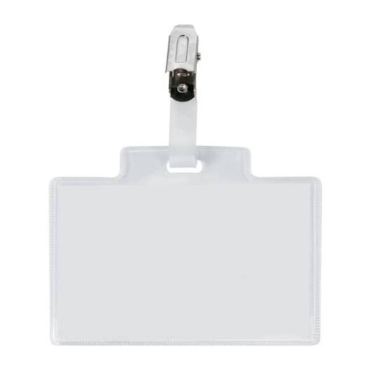 Targa portabadge con clip Sei Rota Pass 3M - formato 9,5x6 cm 318007 CF.6
