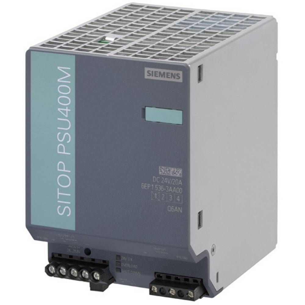 Siemens SITOP PSU400M 24 V/20 A Alimentatore per guida DIN 24 V/DC 20 A 480 W