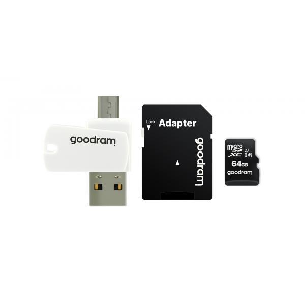 SD / MicroSD microSD 128GB CARD class 10 + adpter + card reader - blister