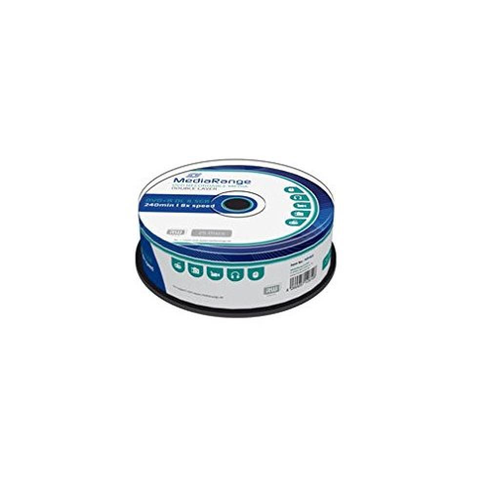 MediaRange DVD+R vergini Dual Double Layer 8,5GB 8x 240min. Cake 25 - NUOVO