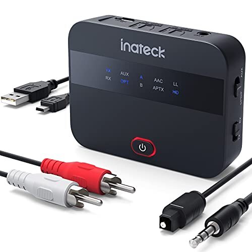 Inateck Trasmettitore Bluetooth aptX HD Adattatore Audio con Pannello Display...
